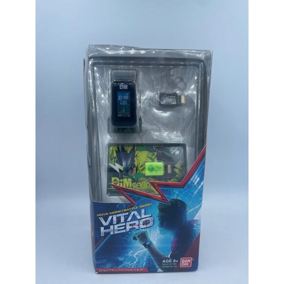 Bandai Digimon Vital Hero Interactive Band, Black, Ages 8+ Green Digital Monster - Picture 1 of 5